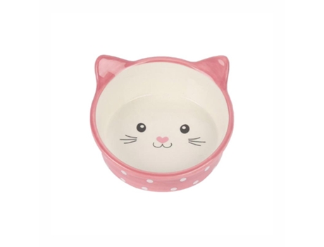 Comedouro Polka Cat Rosa