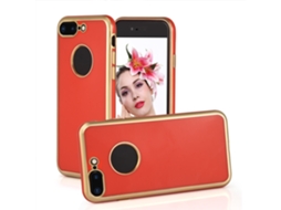 Capa de telefone com TPU, cobertura total e bordas douradas para Apple 8 EOOCOO