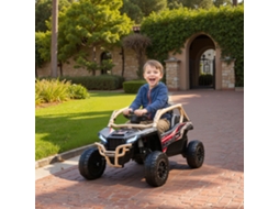 Carro Infantil Elétrico Off-road 12v, Controle Remoto, Luzes Led, Música E Buzina Para Crianças De 3 A 8 Anos - Amarelo