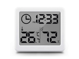 Termômetro e Higrômetro Digital de Ambientes Internos com Monitor Temperatura Umidade, Termômetr o Mesa Parede para Casa GOKOCO