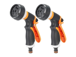2pcs Pistola De Rega Com 8 Modos, Aspersor De Alta Pressão Para Jardim, Lavagem De Carros E Limpeza