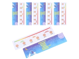 Conjunto De 10 Réguas De Medição Da Dor Para Pacientes, Portáteis, De Plástico, 16x4.