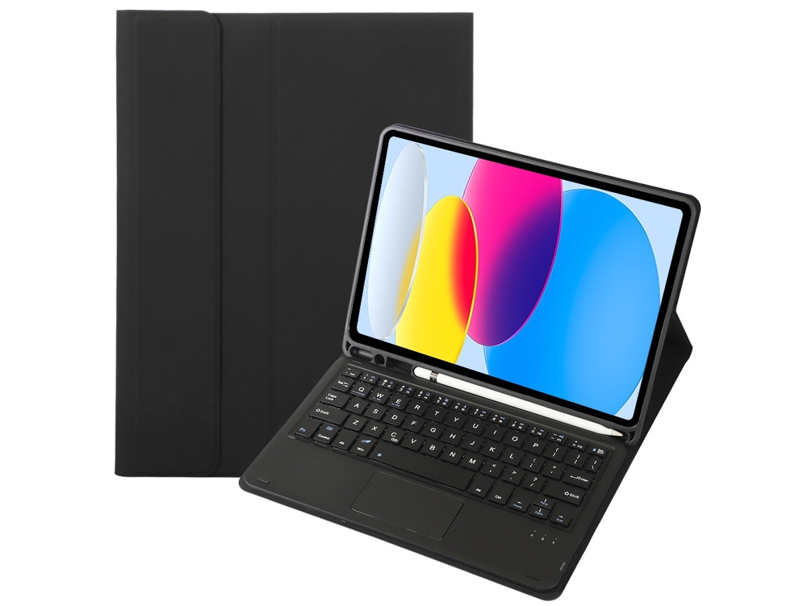 Lurelia Capa Com Teclado Bluetooth Para Ipad Pro 10.5 Com Teclado Comum, Preto