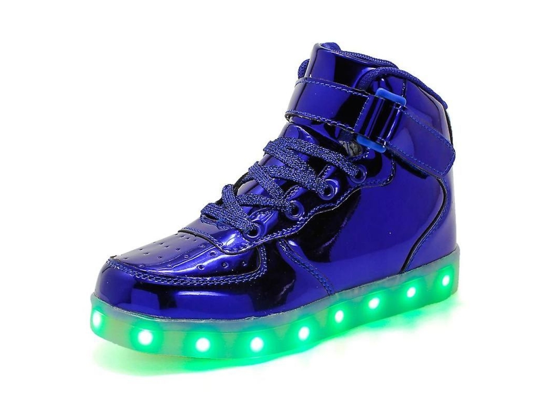Zapatos Infantiles Led com Luzes Crianças Zapatillas Corrida Talla 30 40 35 Azul