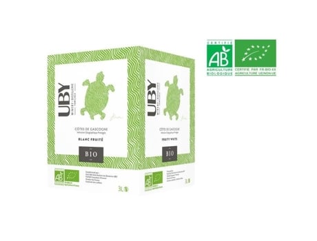 BIB UBY Côtes de Gascogne - Vinho branco do Sudoeste - 3L