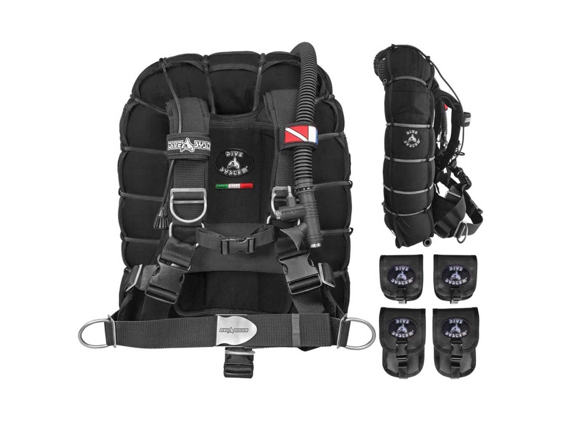 Colete Fly Tech Preto Xsdive System