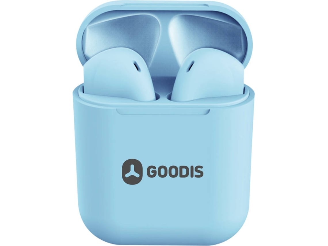 Auriculares Bluetooth True Wireless GOODIS (Outlet Caixa Aberta - In Ear - Microfone - Azul Claro)
