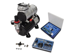 Vidaxl Conjunto De Compressor De Ar Com 2 Aerógrafos