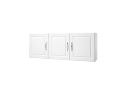 Armário de parede para lavanderia com 3 portas ajustáveis e dimensões de 137x51cm, branco, da Tekmaquinas.