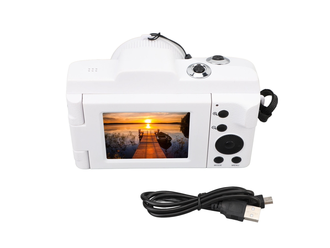 Câmera Digital 1080p Para Fotografia Com Tela Lcd De 2.4 Polegadas 16mp Câmera Vlogging Com Tela Giratória De 180 Graus E Zoom Digital 16x