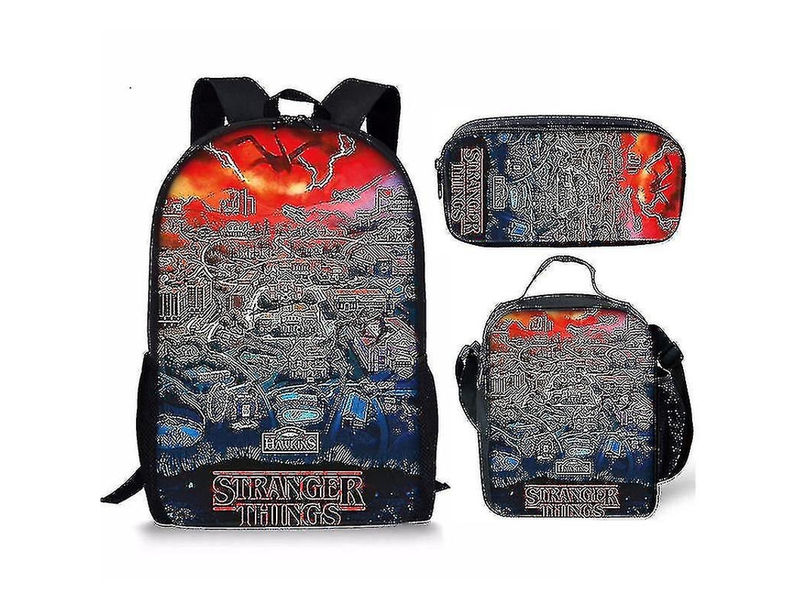 Mochila De Estudante Stranger Things 4 Para Lancheira Infantil Olysi Shop