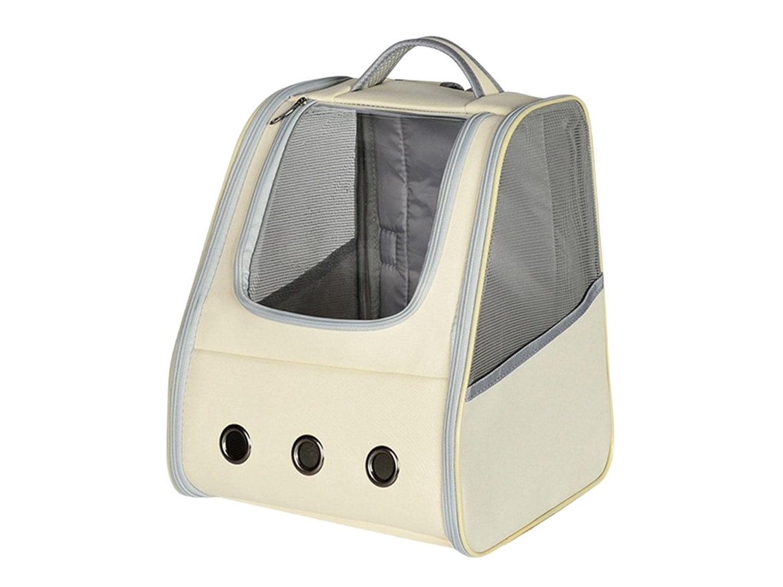 Mochila de Transporte para Gatos, Respirável, Dobrável, 32x28x37cm, Cinza AQUAFORGE