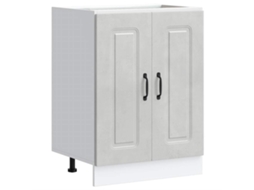 Sink Base Cabinet, Sink Base Cabinets Vidaxl Cinzeto Madeira Processada (n/a)