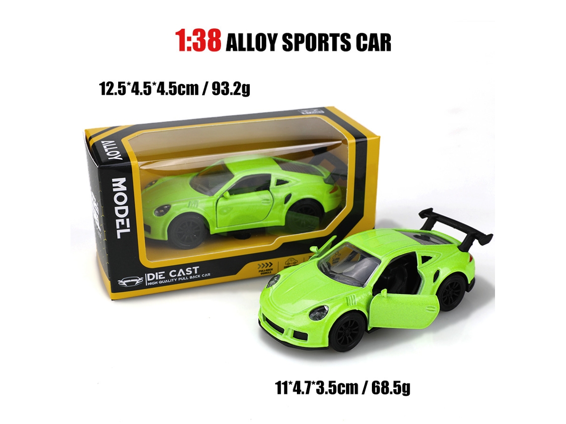 Miniatura de Carro em Escala 1/38, Modelo de Carro Clássico, Brinquedo Infantil. MDUG