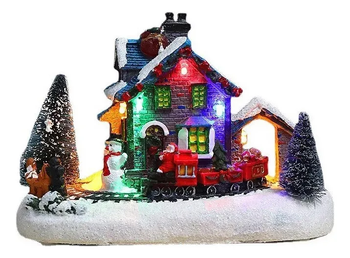 Nova Casa De Natal Iluminada Com Luzes de Led E Música (2vayotoy