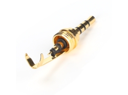 Conector De Fone De Ouvido Plug 4 Polos Com Clamp De Cabo