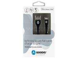 Cabo GOODIS Lightning (iPad - USB - Lightning - Preto)