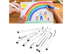 10 Peças De Canetas Fineliner Tinta Preta Duráveis Impermeáveis Inquebrantáveis Alta Suavidade Para Notas Design Esboços Desenho