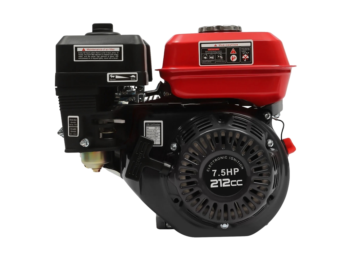 Motor A Gasolina, 7.5hp De Potência, 212cc De Cilindrada, Refrigerado A Ar, Design De 4 Tempos, Dimensões Compactas