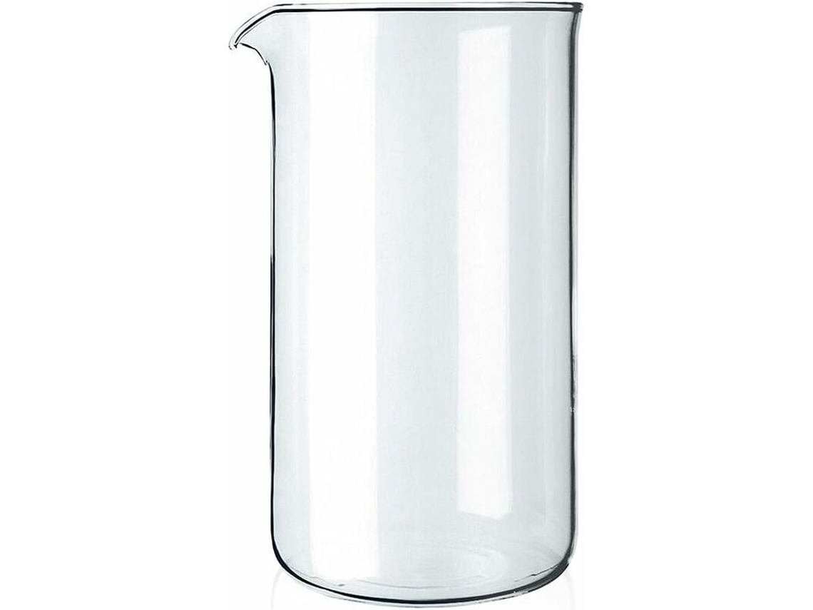 Frascos De Reposição 8 Xícaras, 1 Litro, Transparentes, 10 Cm De Diâmetro Brilvibera