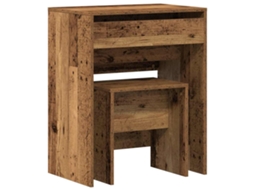 Mesa de Maquiagem com Gaveta Madeira Antiga 60x40x75 cm MAISON EXCLUSIVE