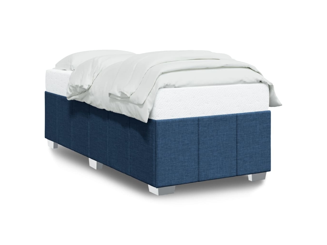 Bed Frame, Bed Frames Vidaxl Azul Tecido (90 X 200 Cm)