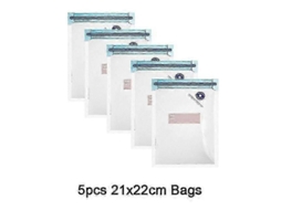 Bomba Seladora A Vácuo Elétrica Portátil Com Conjunto De Sacos Reutilizáveis ​​com Fecho Zip Para Armazenamento Limentos, Livres Bpa