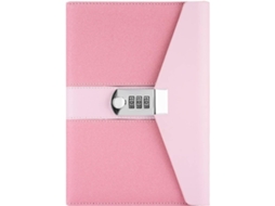 Agenda A5 Com Cadeado Para Negócios, Porta-canetas E Compartimentos Cartões, Material De Escritório Artigos Papelaria Estudantes,-aquaforge