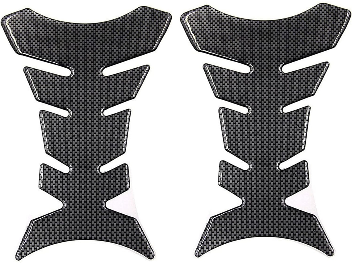 Protector De Depósito Para Motocicleta Carbono 3d Adesivo Esportivo Preto 18 X 12 Cm Rnemitery