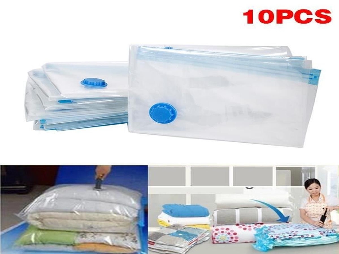 Sacos de Vácuo Lurelia 10 Un. 60 X 80 Cm Para Roupas E Roupa De Cama, Plástico Resistente