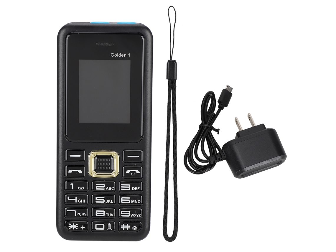 Telefone Celular Golden1 Com Tela 1.77 Polegadas Lanterna Bivolt Quad Band Duas Entradas