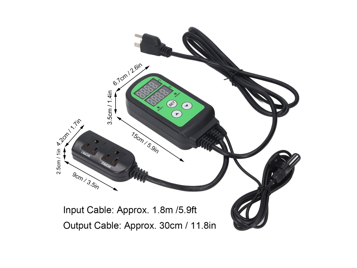 Controlador De Umidade Digital 1500w Com Led