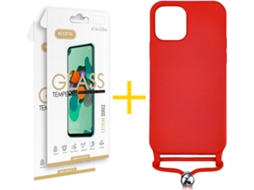 Capa + 2 Películas para iPhone 11 ACCETEL Vermelho