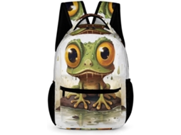 Mochilas Com Estampa Sapo, Para Meninas Meninos, Escolares Adolescentes (1º Ao 5º Ano)
