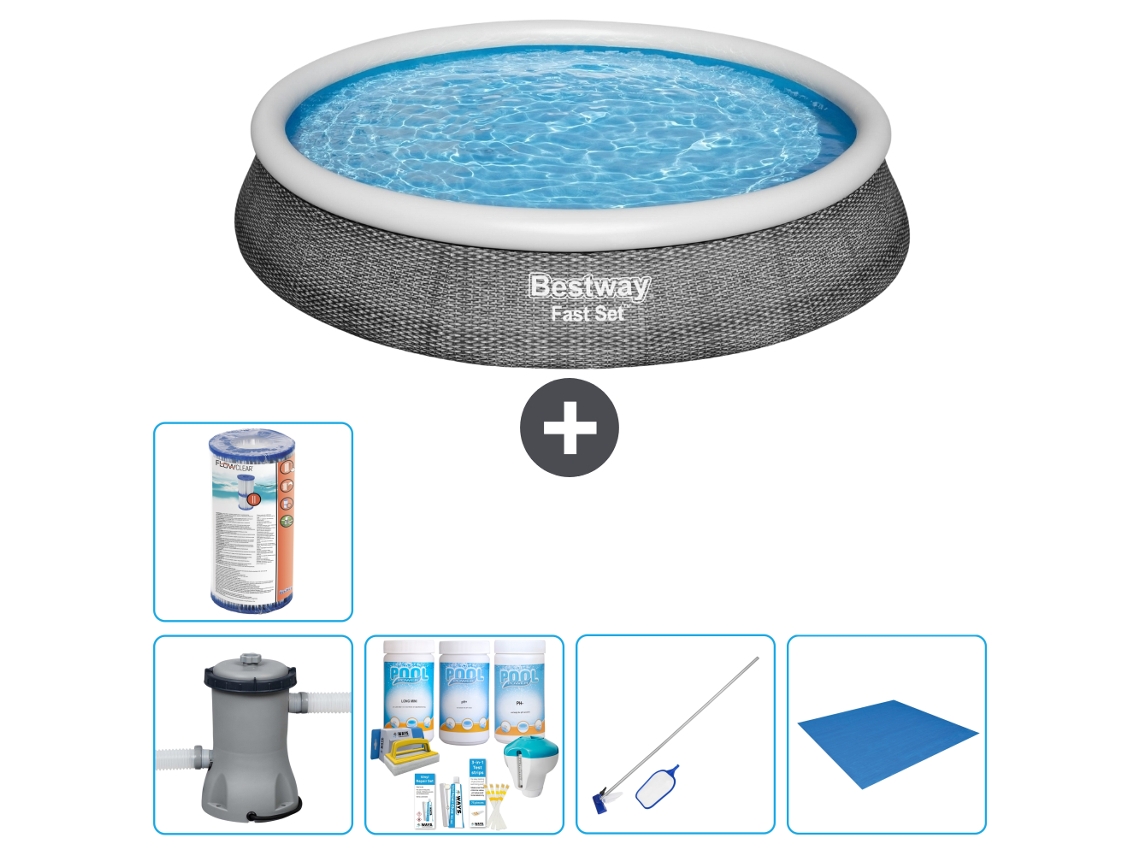 Bestway Piscina Bestway Fast Set Redonda - 396x84 Cm - 6-peças S21447
