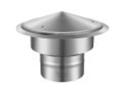 VEVOR Chaminé Cover 152 4 Mm 304 Aço Inoxidável Redondo Capa de Chuva 300 Mm Capa de Aumento Reforçado e Todos Os Tempos Parafusos Prata