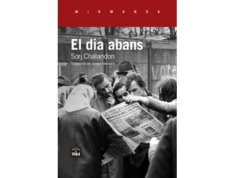 Livro El Dia Abans de Sorj Chalandon (Catalão)