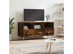 Móvel De Tv | Armários Para Tv | Suporte De Tv 102x36x50 Cm Derivados De Madeira Carvalho Fumado Cfw27061 Lovely Home