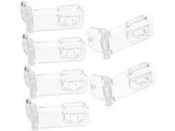 Magiclulu 6-fechos De Acrílico Para Dobradiça Caixa Exposição, Fecho Transparente, Fecho De Acrílico Encaixe Para Porta