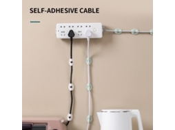 Organizador Fios Autoadesivo (Instalação Perfeita, Adequado para Vários Cenários)