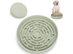 Tigela de Silicone em Formato de Labirinto para Cães, com Ventosa AQUAFORGE