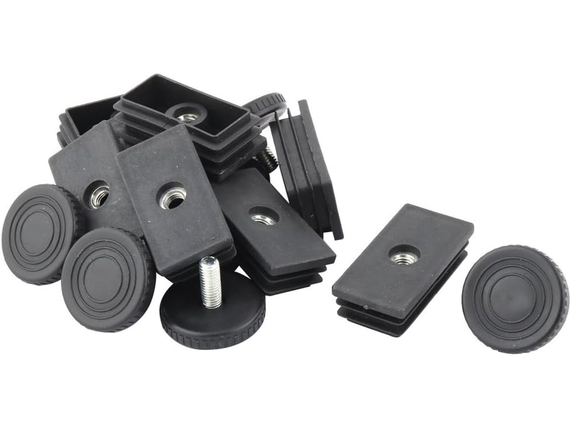 Ruilogod Conjunto De 8 Peças Tubos Niveladores Ajustáveis, 30x 60mm