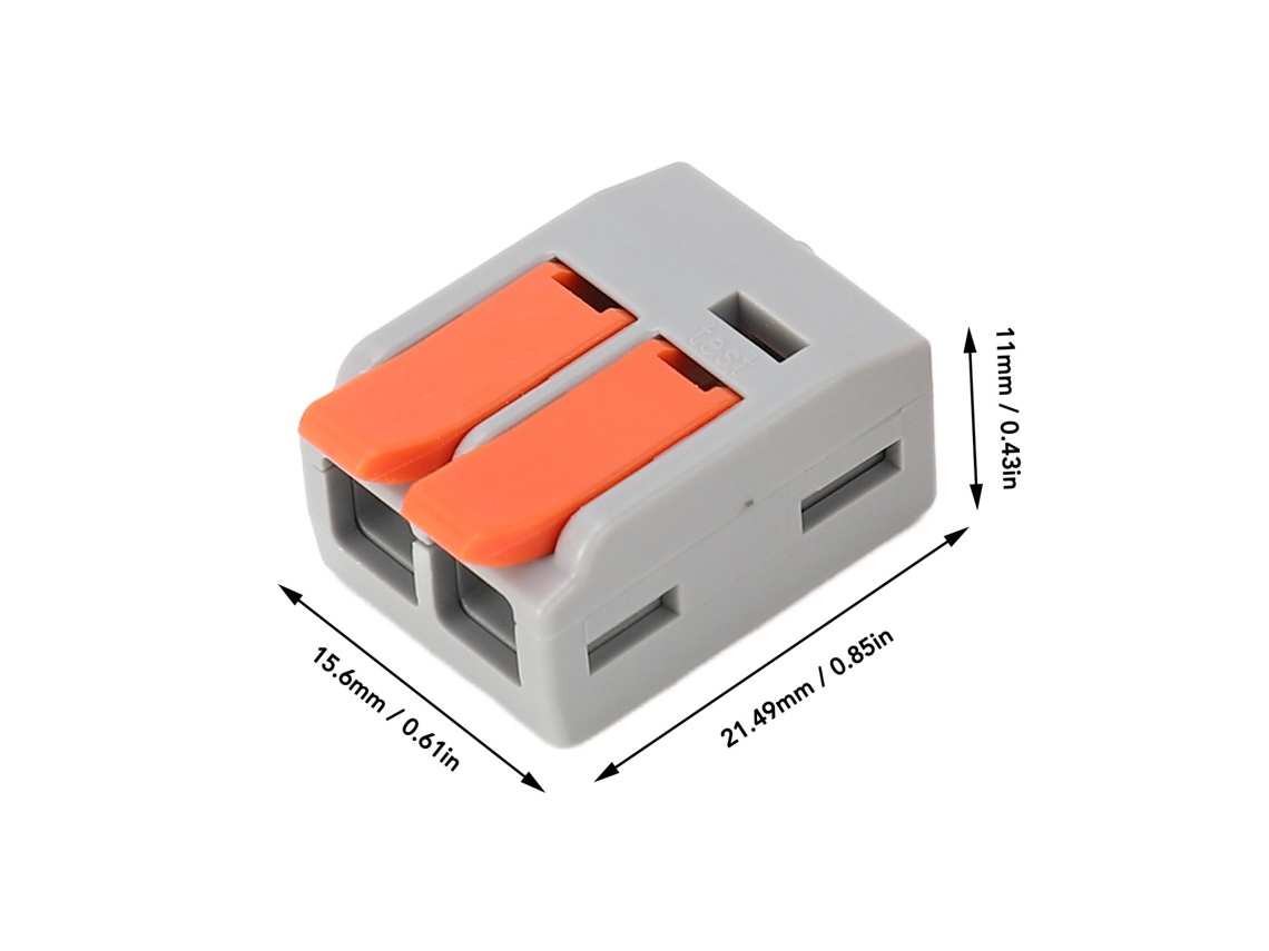 Conjunto De Conectores Elétricos Laxiscreed Com Conexão Rápida E Empurrar Para Cabos De 0,5 A 6mm²