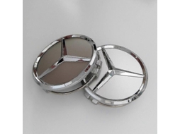 centros de Roda Mercedes Benz Prata 75mm Aro Original Classe a B C e S G V Gl Gls Sl S/MARCA