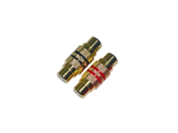 Conector Rca: 1 Vermelho/ Preto