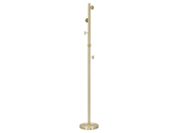Cabideiro De Chão Dourado Glamoroso - Suporte De Metal Dourado Com 5 Puxadores, Altura 190 Cm - Design Moderno E Elegante
