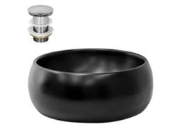 Lavatório ML-DESIGN (40 x 40 x 15.5 - Cerâmica - Preto)