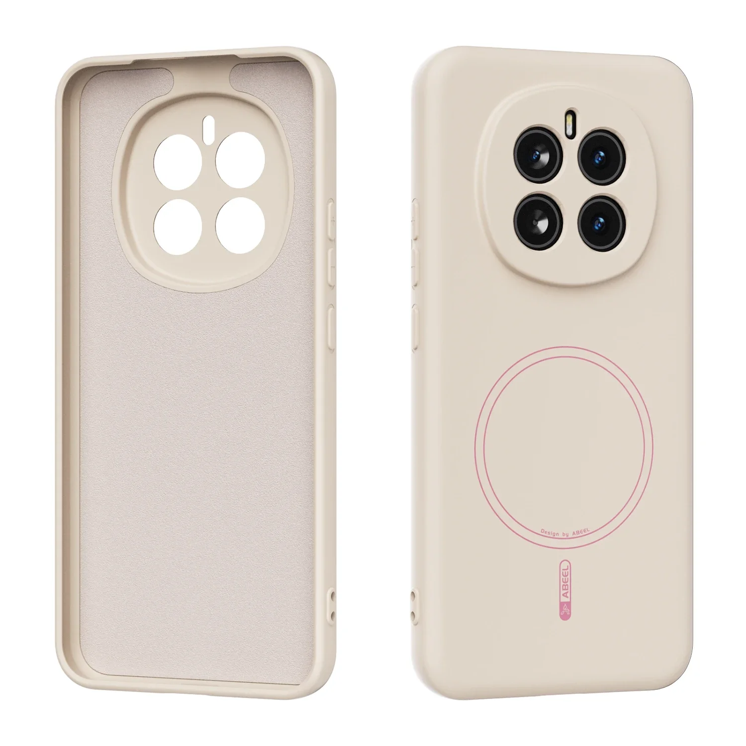 Capa De Celular Magnética De Silicone Líquido (white Magic 8lite), À Prova De Choque.