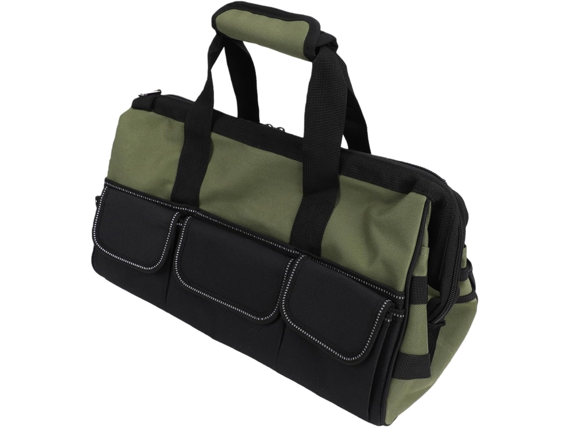 Bolsa para ferramentas com 16 dobras, caixa de armazenamento de ferramentas resistente com 25 bolsas.