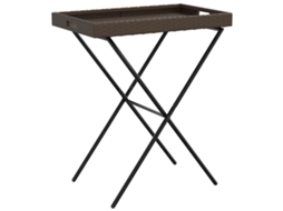 Folding Tray Table, Folding Tray Tables Vidaxl Marrom Rattan / Vime (n/a)